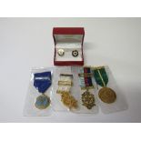 Qty of Masonic medals & cufflinks