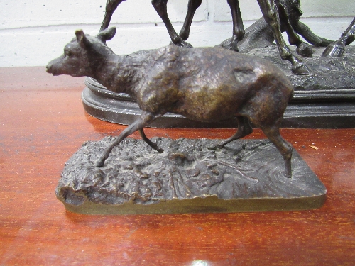 Metal figure of mare & foal together with a foal figurine, signed R Sefton. Estimate £50-80. - Image 2 of 6