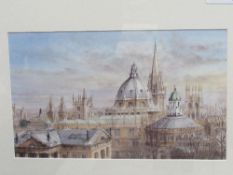 Framed & glazed print of the Heart of Oxford by Ken Messer & a limited edition of Blenheim Bridge by