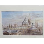 Framed & glazed print of the Heart of Oxford by Ken Messer & a limited edition of Blenheim Bridge by