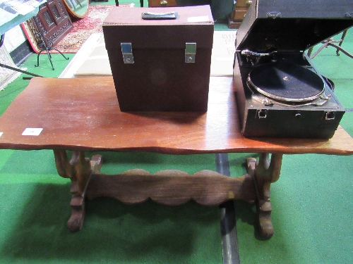 Lyre end occasional table. Estimate £20-30. - Image 2 of 2