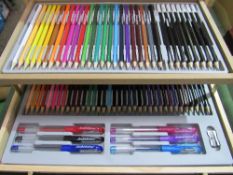 Boxed 75 piece stationery set. Estimate £10-15.