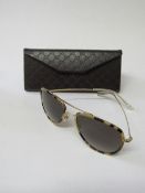 Original Gucci GG2245NS sunglasses, tortoise gold frame. Estimate £90-150.