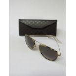 Original Gucci GG2245NS sunglasses, tortoise gold frame. Estimate £90-150.