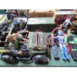 Qty of Action Men & accessories. Estimate £40-60.