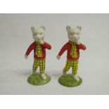 2 Beswick Rupert Bears (1 marked). Estimate £50-70.