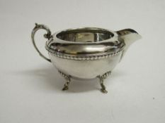 Victorian silver cream jug, Birmingham 1854. Weight 5.08ozt. Estimate £45-55.