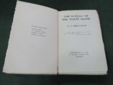 The Ballad of The White Horse by G K Chesteron, 1st edition, 1911 with original cloth binding. In