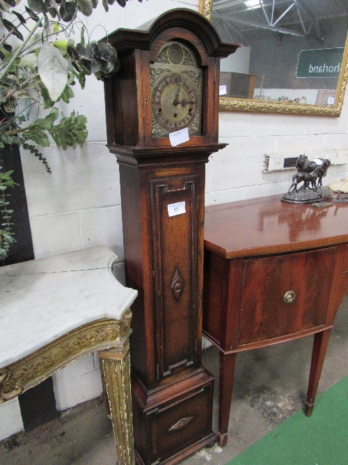 1920's oak cased Grandmother clock with Westminster Chimes, a/f. Estimate £20-30. - Image 2 of 3