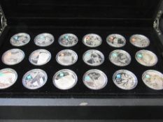 2009/10 Royal Mint 'A Celebration of Britain' silver proof coin collection. Estimate £450-550.
