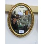 3 various gilt framed wall mirrors. Estimate £20-40.