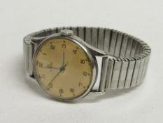 Omega men's wristwatch. Estimate £30-40.