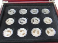 2006 Royal Mint G.B. (Channel Islands) silver proof coin collection. Estimate £125-150.