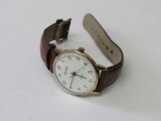 Sekonda lady's wristwatch with leather strap. Estimate £10-20.