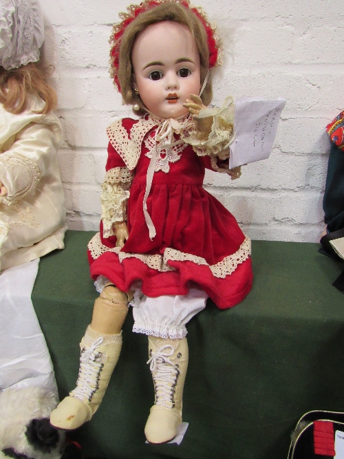 Bahr & Proschild bisque doll, 58cms height. Estimate £100-150.