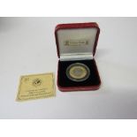 2000 Pobjoy Isle of Man gold/titanium half-crown. Estimate £220-250.