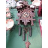 Black Forest cuckoo clock. Estimate £20-30.