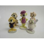 Beswick Top Cat figurines: Spook, Benny, Top Cat, Brain & Fancy Fancy, all boxed. Estimate £40-60.