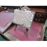 A mother of pearl Victorian Carte de Viste photo album on easel stand. Estimate £20-25.