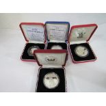 19 UK Royal Mint cased sterling proof coins & medals covering period 1979-2006. Estimate £200-250.