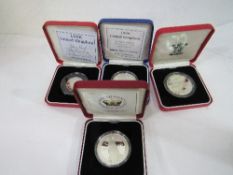 19 UK Royal Mint cased sterling proof coins & medals covering period 1979-2006. Estimate £200-250.
