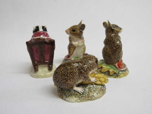 Collection of Beswick style - 3 mice & 1 badger (2 photo samples & 2 originals). Estimate £40-60. - Image 3 of 3