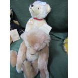 Merrythought teddy bear of Witney replica bear & a Mother Hubbard Collector's bear. Estimate £30-