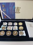 Royal Mint 'Queen Mother's Centenary' silver proof coin collection, 2000. Estimate £125-150.