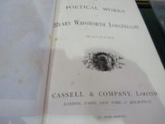 The Poetical Work of Henry Longfellow, published by Cassel, circa 1885. Leather bound in fine