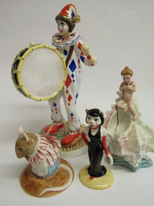 Minton L'Enfant Aux Rubans; The English Ladies Co. 'The Drummers'; Beswick Purrfect Pitch & - Image 2 of 2