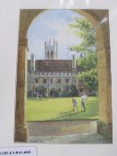 6 unframed prints, Oxford related, by Valerie Petts. Estimate £20-30.