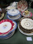 Qty of various tableware including Royal Worcester, Copeland & Booths. Estimate £20-30.