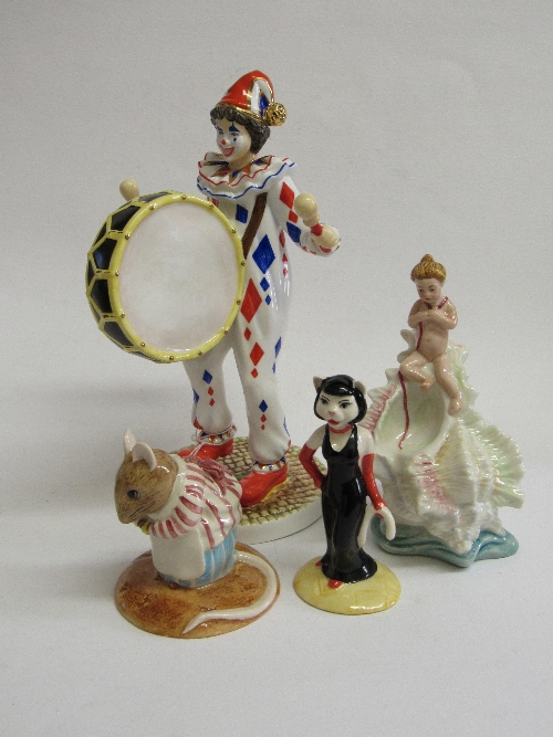 Minton L'Enfant Aux Rubans; The English Ladies Co. 'The Drummers'; Beswick Purrfect Pitch &