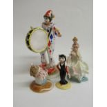 Minton L'Enfant Aux Rubans; The English Ladies Co. 'The Drummers'; Beswick Purrfect Pitch &