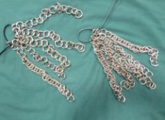 Ten stainless steel curb chains