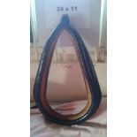 Black patent collar, 24ins x 11ins