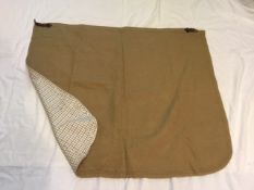 Beige wool driving apron