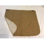 Beige wool driving apron