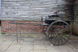 ESSEX CART by G. Semmence & Sons of Wymondham to suit 15 to 16 hh; painted black with light yellow