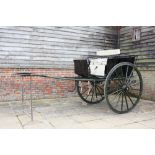 CANTERBURY CART by Bligh of Canterbury to suit 15 to 16 hh; painted black and dark green, with