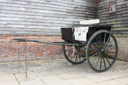 CANTERBURY CART by Bligh of Canterbury to suit 15 to 16 hh; painted black and dark green, with