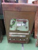 Cigarette vending machine: Park Drive, Woodbine, Weights & Nelson. Estimate £20-30.