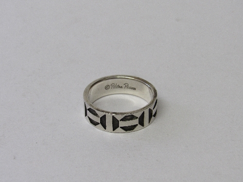 Tiffany & Co Zellige silver ring, size W. Estimate £30-40. - Image 2 of 2
