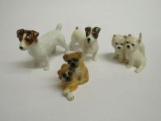 Jack Russell ornament, Beswick Jack Russell, Beswick Scottish Terriers & Beswick Boxers