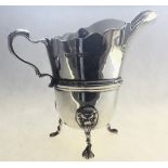 Hyghpoint Import & Export Ltd, very elaborate creamer, made in 1972, 103gms. Estimate £45-55.