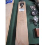 Duncan Fearnley cricket bat signed by members of the England Cricket team 1992 including Alec