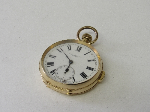 18ct gold repeater pocket watch, in good working order. Estimate £1,200-1,300.