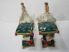 2 Minton 'L'Enfant de la Mer' limited edition figurines, 1 with certificate & 2 Minton in