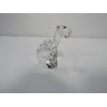 Swarovski crystal glass giraffe, 5cms. Estimate £15-20.