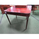 Edwardian mahogany fold-over gate-leg occasional table, 89cms x 89cms x 72cms. Estimate £20-40.